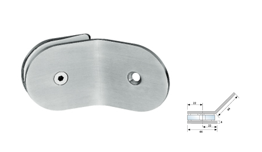 Glass Fix Clip,135°（Single）